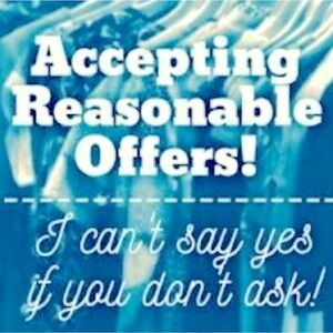 I’m ready for your offers!